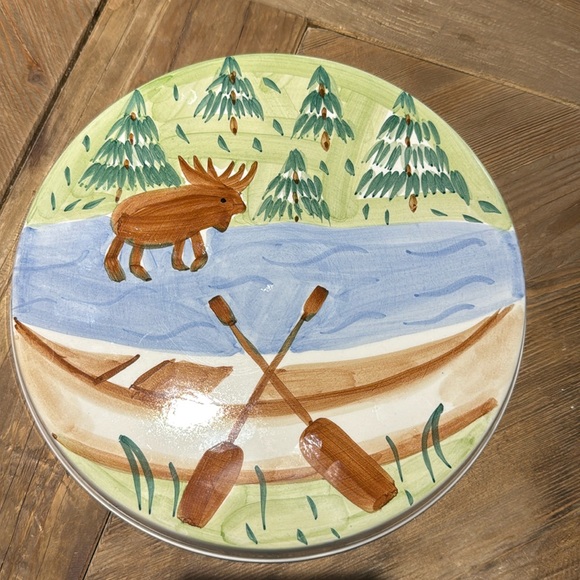 Bella Ceramics Moose/Canoe/Mountain/Lake - Picture 1 of 3